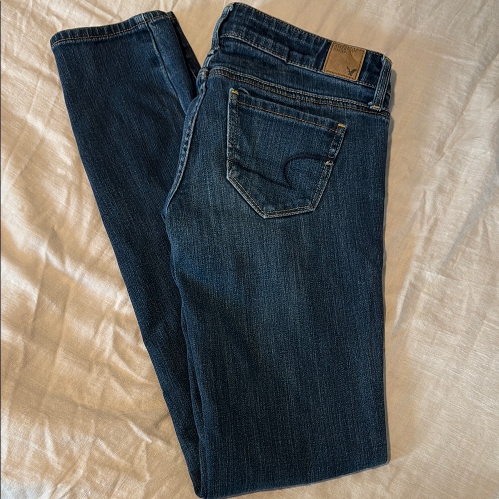 American Eagle Outfitters Deep Indigo Skinny Jeans